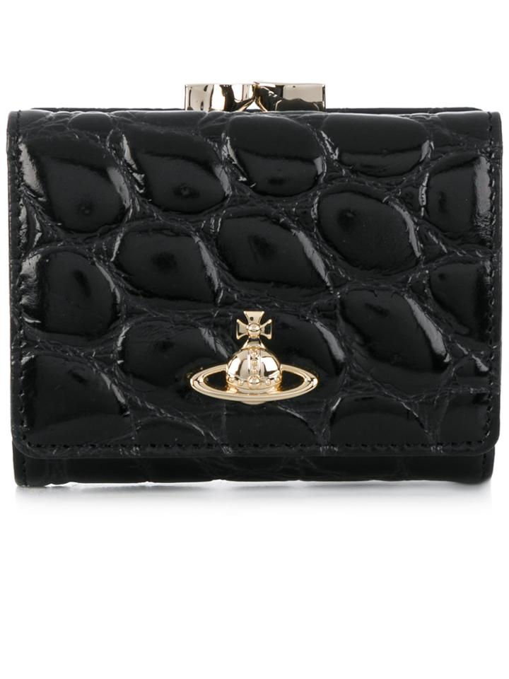 Vivienne Westwood Logo Logo Purse Wallet - Black