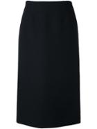 Jil Sander Midi Pencil Skirt, Women's, Size: 34, Black, Silk/wool