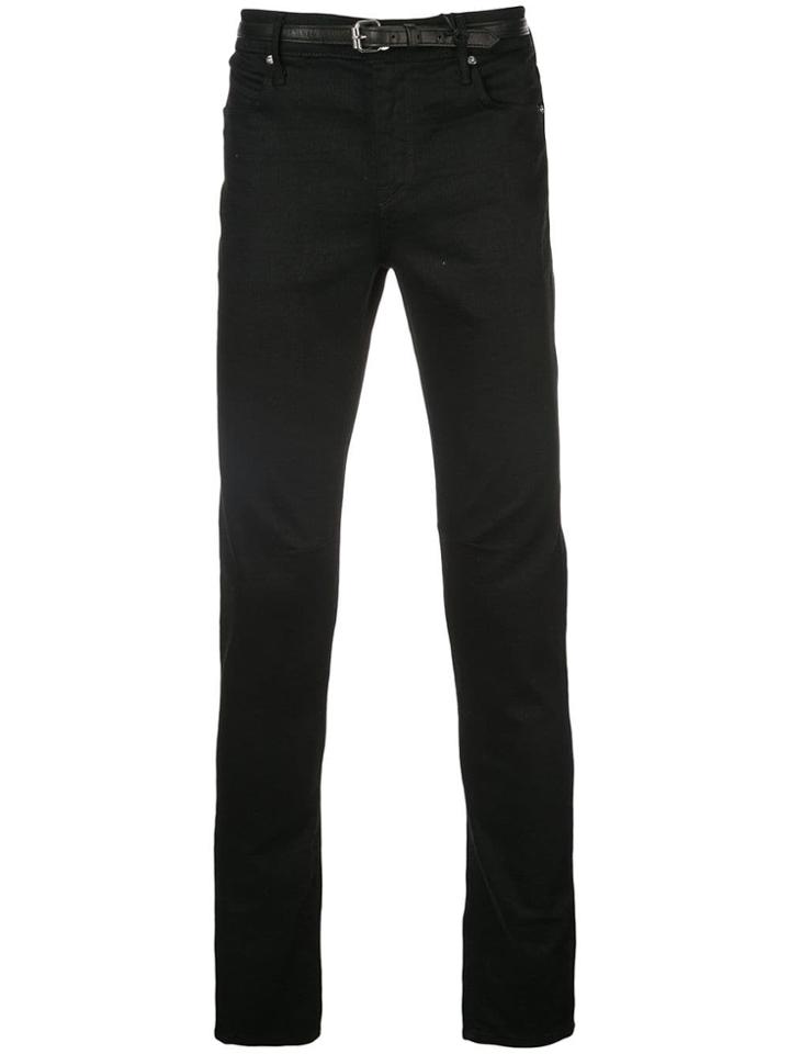 Rta Back Logo Stripe Jeans - Black