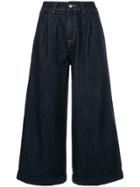 Société Anonyme Cropped Wide Leg Jeans - Blue