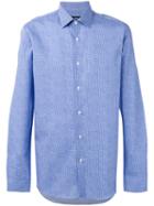 Boss Hugo Boss - Dot Detail Shirt - Men - Cotton - 39, Blue, Cotton