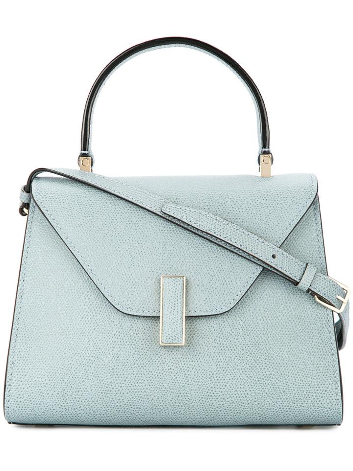 Valextra Trapeze Tote Bag - Blue