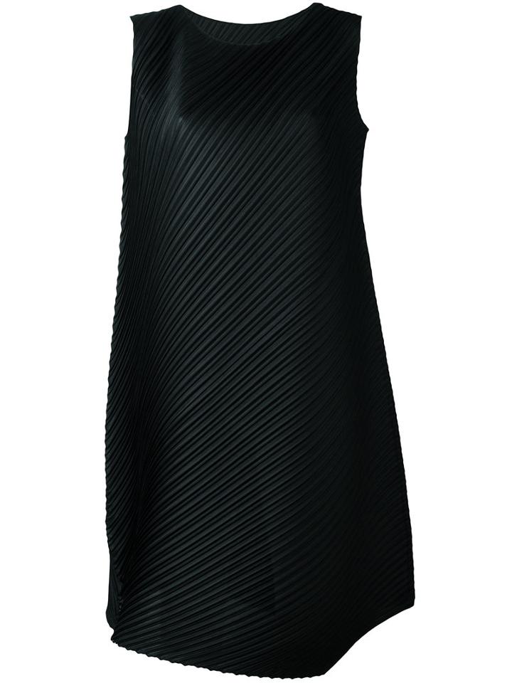 Pleats Please By Issey Miyake Pleated Dress, Women's, Size: 5, Black, Polyester