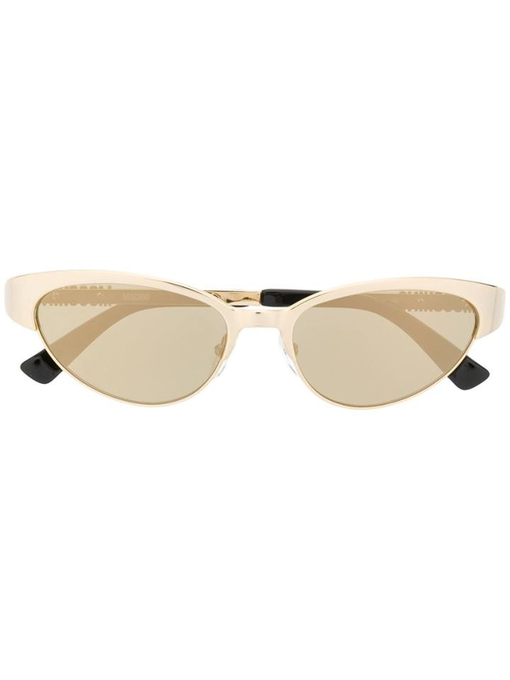 Moschino Eyewear Cat Eye Sunglasses - Gold