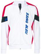 Omc Colour Block Zipped Sweatshirt - White