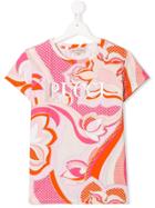 Emilio Pucci Junior Teen Floral Print T-shirt - Pink