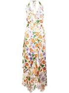 Alice+olivia Floral Wrap Dress - White