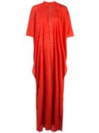 Baja East Side Slit Maxi Dress - Red
