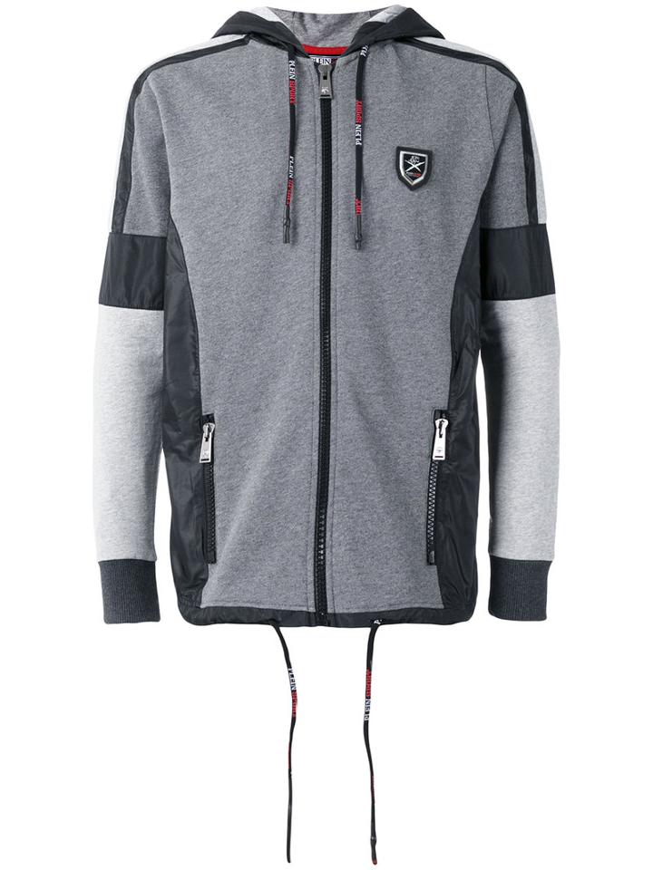 Plein Sport - Raging Hoodie - Men - Cotton/polyester - M, Grey, Cotton/polyester