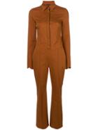 Talbot Runhof Embellished Jumpsuit - Brown