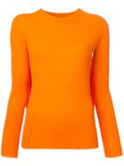 Mm6 Maison Margiela Pleated Back Jumper, Women's, Size: Small, Yellow/orange, Viscose