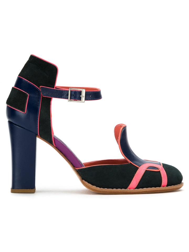 Sarah Chofakian Panelled Leather Pumps - Unavailable