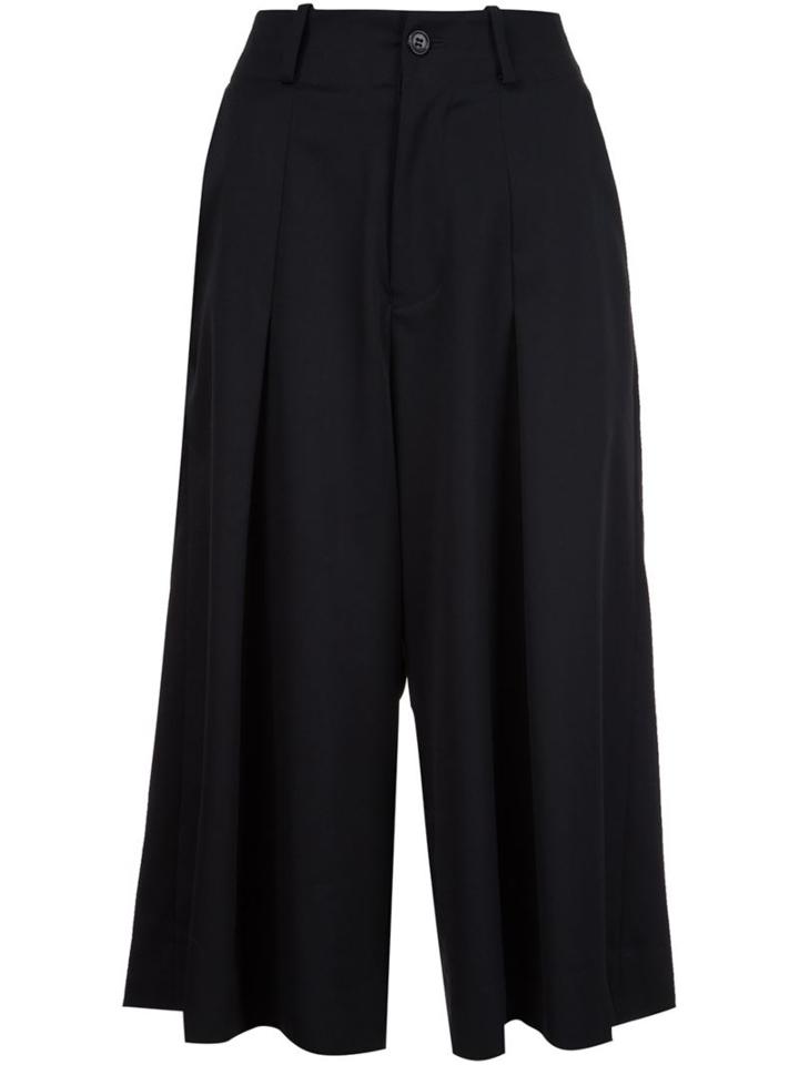 Y's Wide Leg Culottes, Women's, Size: 1, Black, Wool