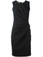 Lanvin Angular Wrap Dress, Women's, Size: 42, Black, Cotton/polyamide/spandex/elastane