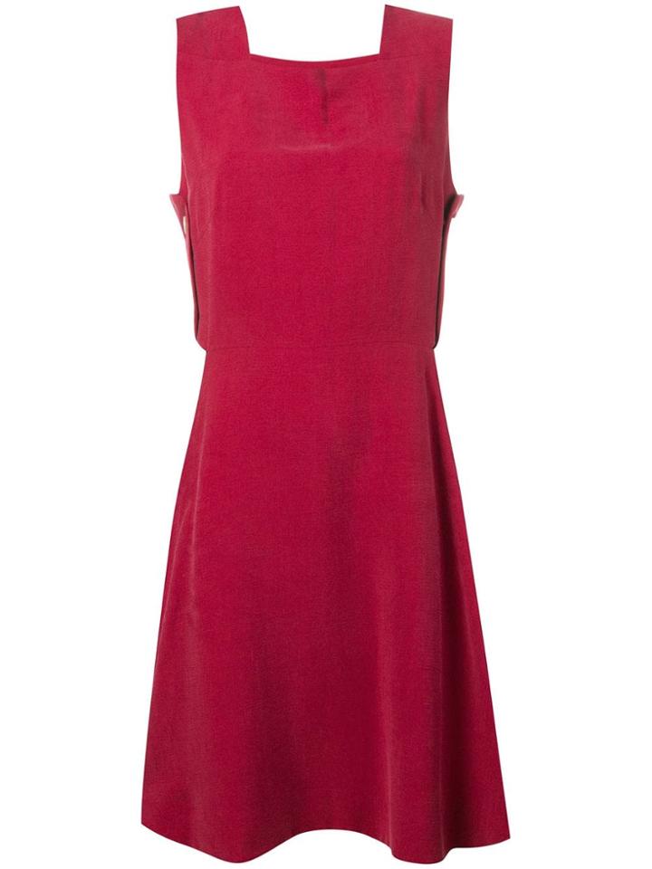 Maison Kitsuné Asia Buttoned Dress - Red