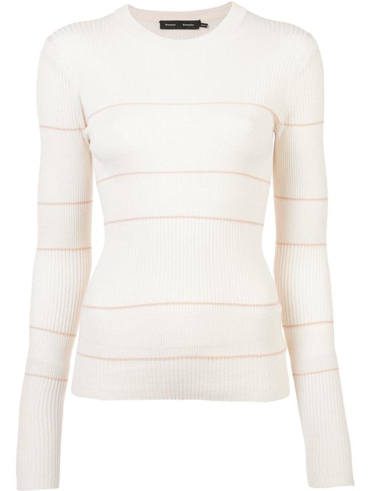 Proenza Schouler Silk Cashmere Knit Crewneck - White