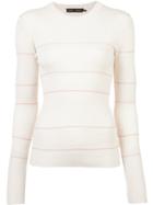 Proenza Schouler Silk Cashmere Knit Crewneck - White
