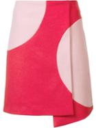Msgm Polka Dot Skirt, Women's, Size: 40, Pink/purple, Polyamide/wool