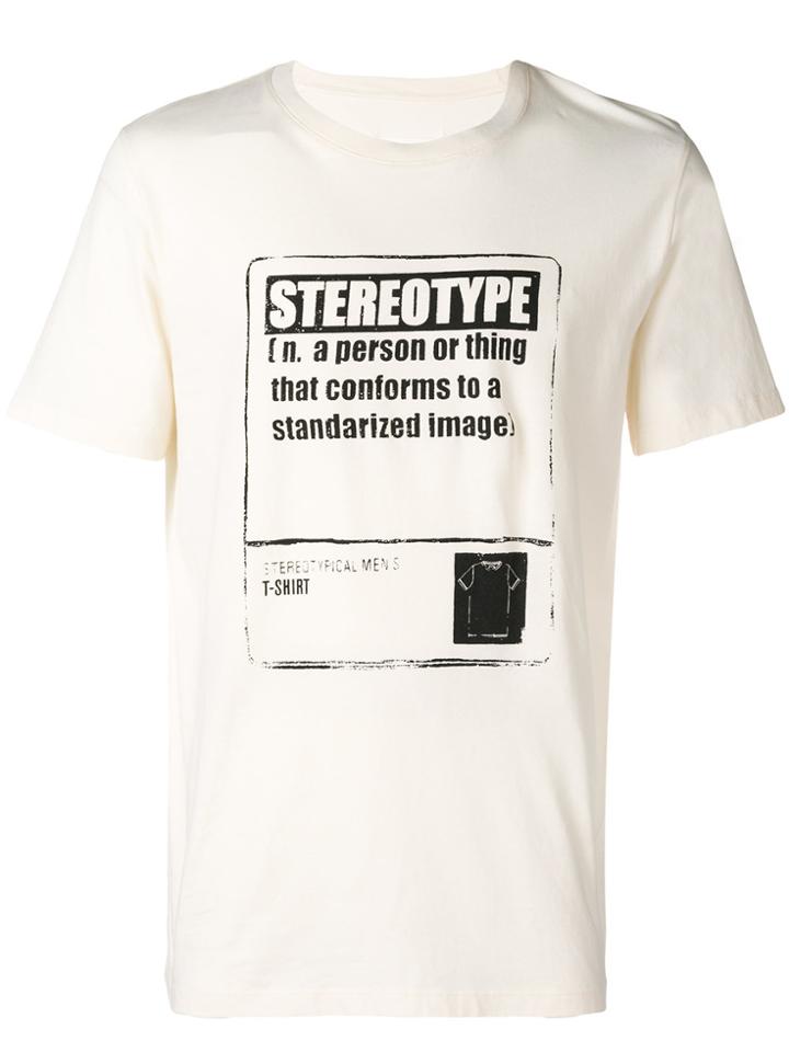 Maison Margiela Stereotype Print T-shirt - Nude & Neutrals