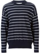 Ami Alexandre Mattiussi Striped Jumper, Men's, Size: Xl, Blue, Wool