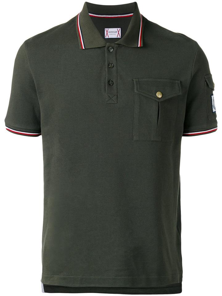 Moncler Gamme Bleu - Pocket Polo Shirt - Men - Cotton - L, Green, Cotton