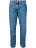 Versace Contrast Stripe Jeans - Blue