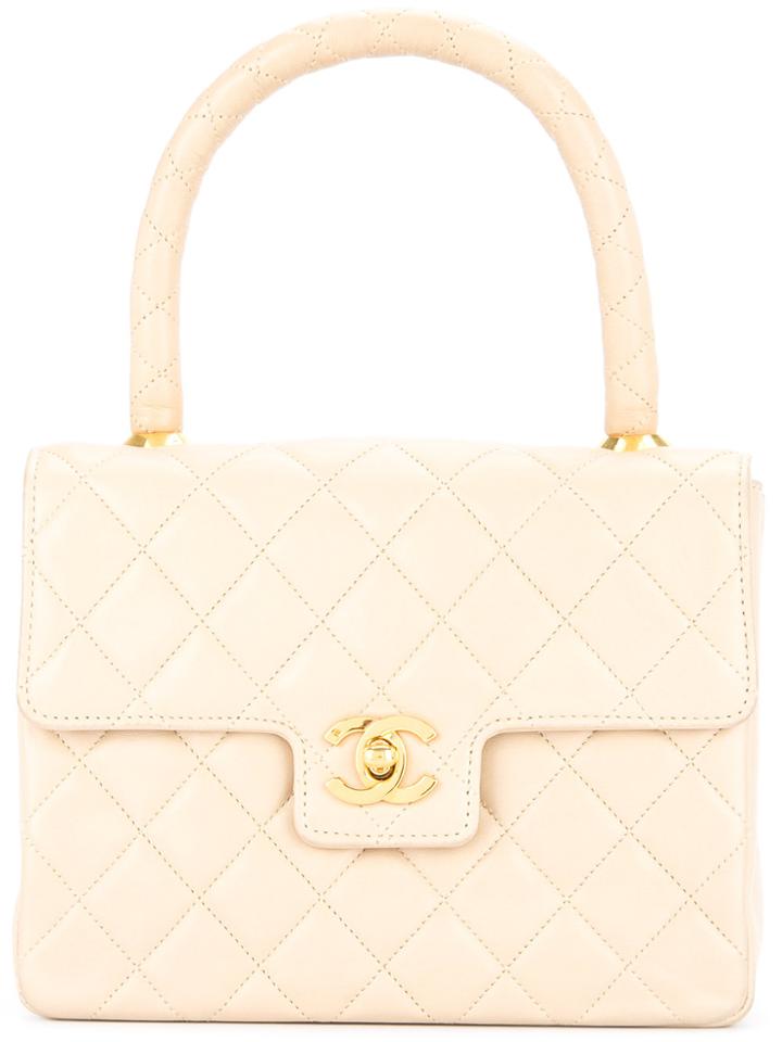 Chanel Vintage Quilted Turn-lock Handbag - Brown