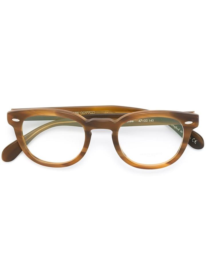 'sheldrake' Glasses - Unisex - Acetate - 47, Brown, Acetate, Oliver Peoples