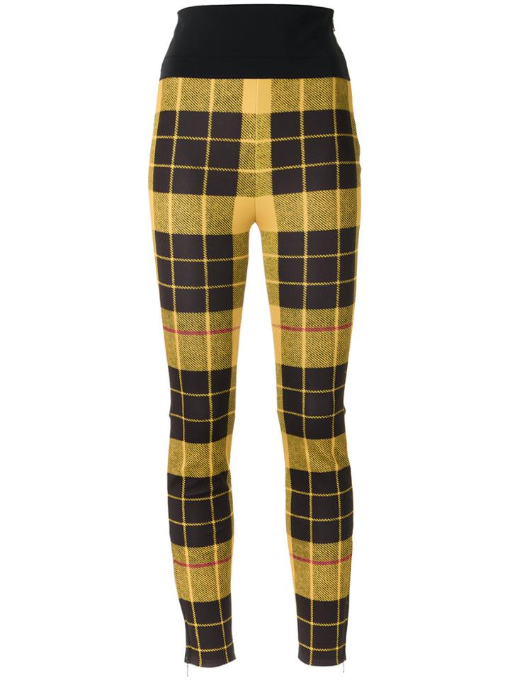 Gloria Coelho Knit Skinny Trousers - Yellow & Orange