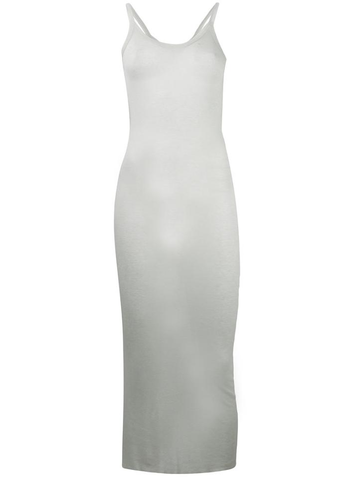 Rick Owens Lilies - Midi Tank Dress - Women - Cotton/polyamide/viscose - 40, Grey, Cotton/polyamide/viscose