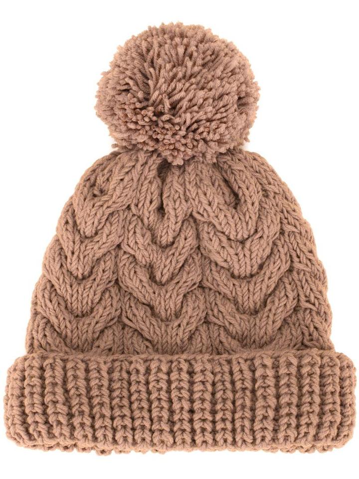 7ii 'mount Blanc' Beanie, Women's, Brown, Wool