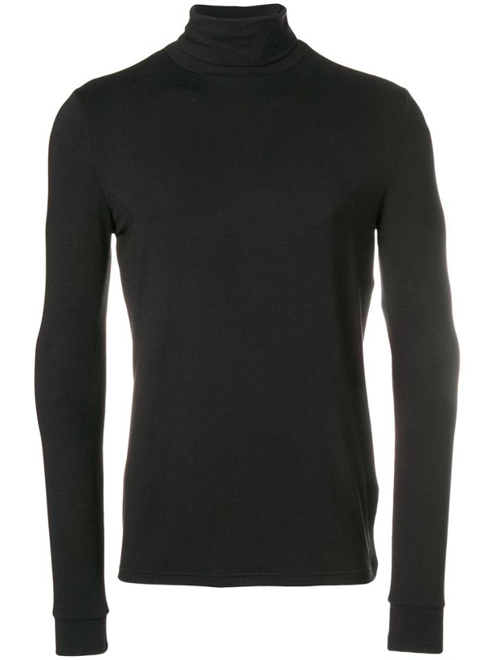 Raf Simons Turtle Neck Longsleeved T-shirt - Black