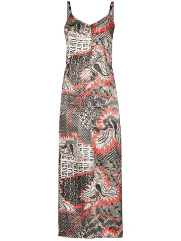 Rave Review Digital Print Slip Dress - Printed