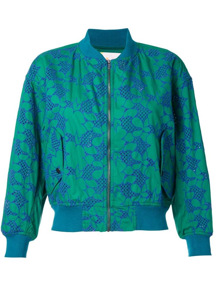 Mikio Sakabe Floral Embroidered Bomber Jacket