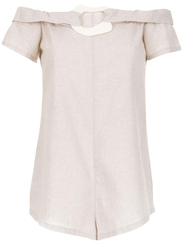 Adriana Degreas Off The Shoulder Playsuit - Grey