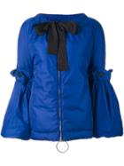 Marni Detachable Sleeve Jacket, Women's, Size: 36, Blue, Nylon/feather Down
