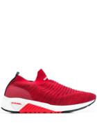 Diesel Slip-on Knit Trainers - Red