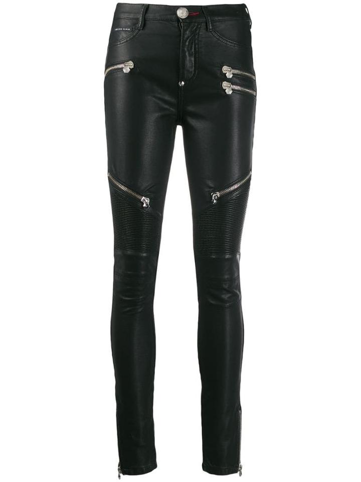 Philipp Plein Statement Biker Jeans - Black