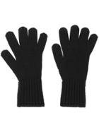 Prada Knitted Gloves - Black