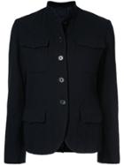 Aspesi Fitted Buttoned Jacket - Black