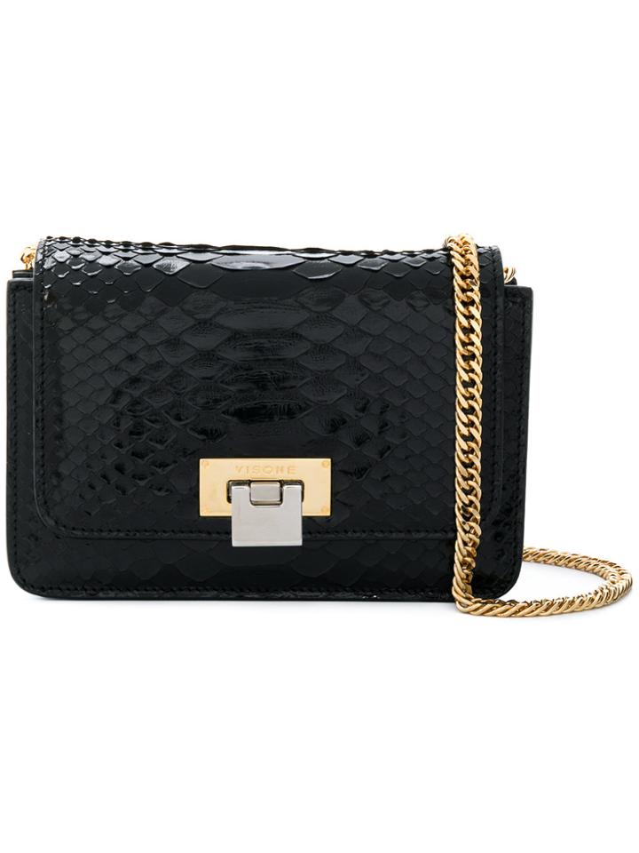 Visone Small Lizzy Shoulder Bag - Black
