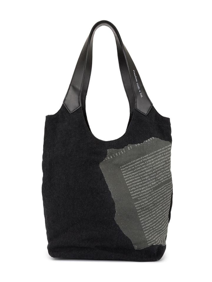 Discord Yohji Yamamoto Broken Paper Tote - Black