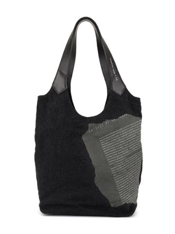 Discord Yohji Yamamoto Broken Paper Tote - Black