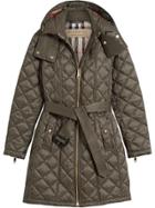 Burberry Quilted Showerproof Parka - Grey
