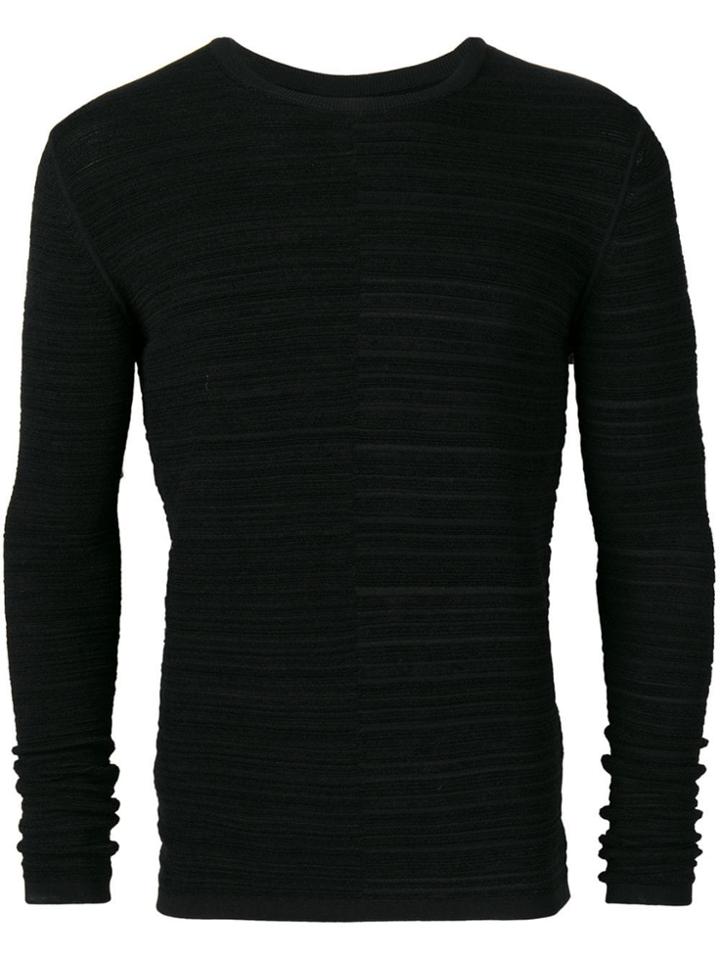 Rick Owens Textured Jumper - Black