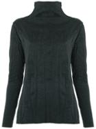 Uma Raquel Davidowicz - Funnel Neck Sweater - Women - Polyester/spandex/elastane/viscose - 40, Black, Polyester/spandex/elastane/viscose
