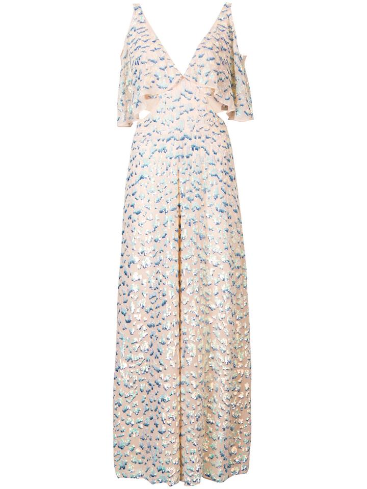 Temperley London Cut Out Jumpsuit - Nude & Neutrals