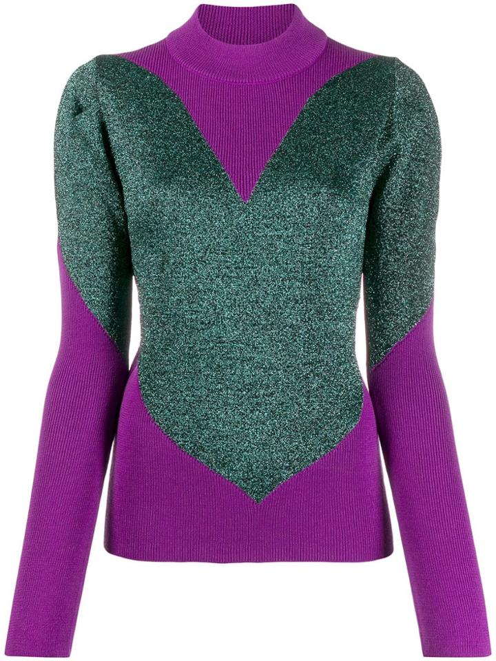 Gcds Heart Knitted Sweater - Pink