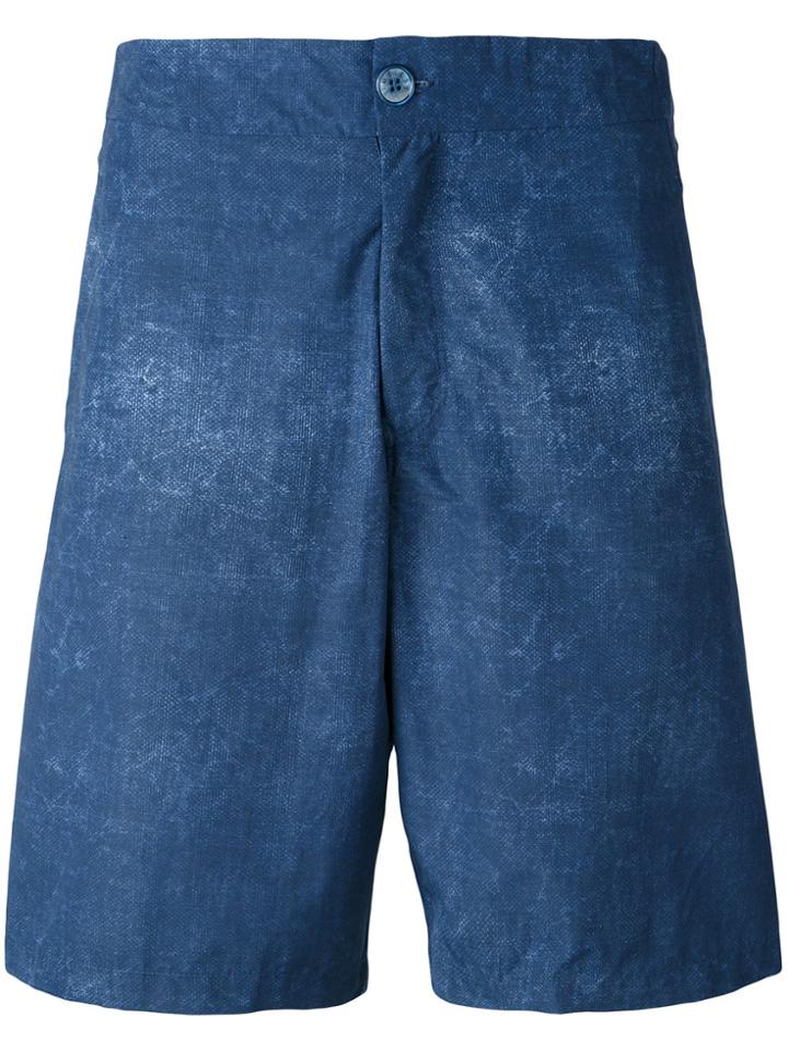 Fashion Clinic Timeless Washed Swim Shorts - Blue
