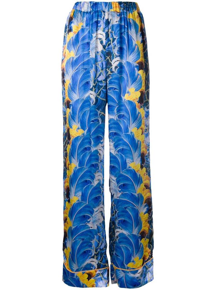 Romance Was Born Romance Was Born X Ultra Violet 'rococo' Trousers, Women's, Size: 12, Blue, Silk